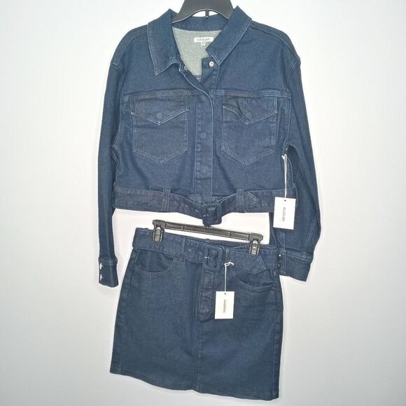 Good AmericanThe 70s Icon Jacket and Skirt - Picture 10 of 11